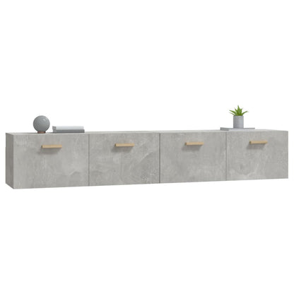 vidaXL Wall Cabinets 2 pcs Concrete Grey 100x36.5x35 cm Engineered Wood