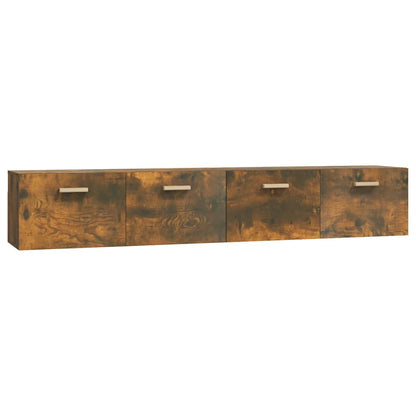vidaXL Wall Cabinets 2 pcs Smoked Oak 100x36.5x35 cm Engineered Wood