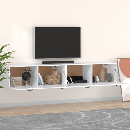 vidaXL Wall Cabinets 2 pcs White 100x36.5x35 cm Engineered Wood