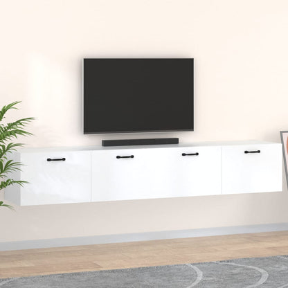 vidaXL Wall Cabinets 2 pcs White 100x36.5x35 cm Engineered Wood