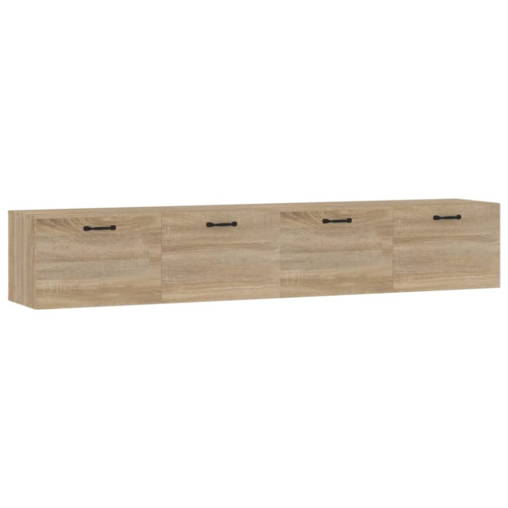 vidaXL Wall Cabinets 2 pcs Sonoma Oak 100x36.5x35 cm Engineered Wood