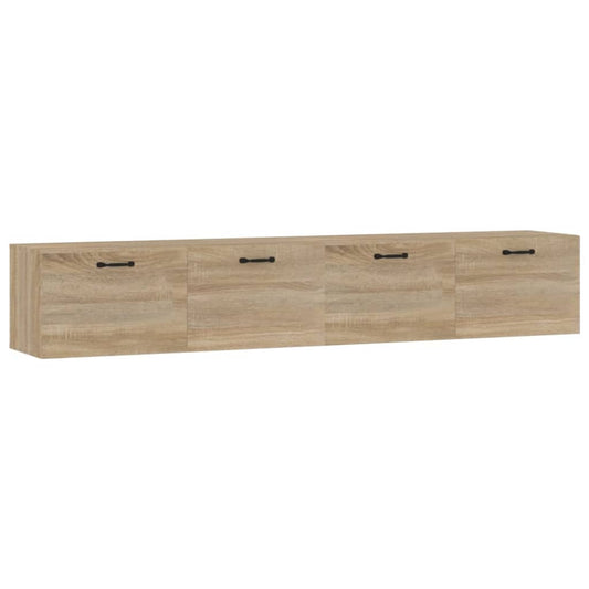 vidaXL Wall Cabinets 2 pcs Sonoma Oak 100x36.5x35 cm Engineered Wood