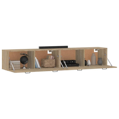vidaXL Wall Cabinets 2 pcs Sonoma Oak 100x36.5x35 cm Engineered Wood