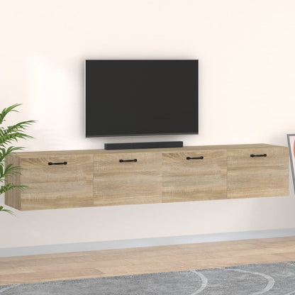 vidaXL Wall Cabinets 2 pcs Sonoma Oak 100x36.5x35 cm Engineered Wood