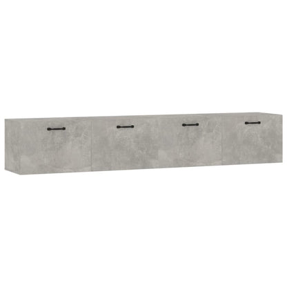 vidaXL Wall Cabinets 2 pcs Concrete Grey 100x36.5x35 cm Engineered Wood