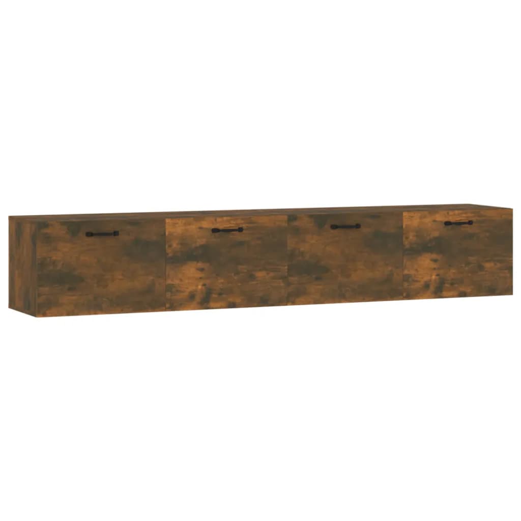 vidaXL Wall Cabinets 2 pcs Smoked Oak 100x36.5x35 cm Engineered Wood