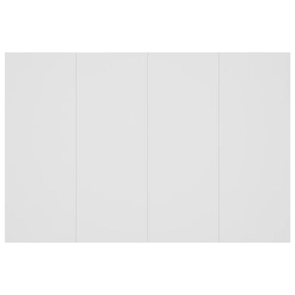 vidaXL Bed Headboard with Cabinets White Engineered Wood