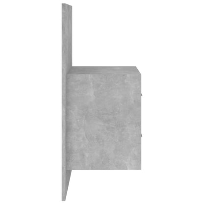 vidaXL Bed Headboard with Cabinets Concrete Grey Engineered Wood