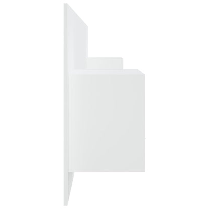 vidaXL Bed Headboard with Cabinets White Engineered Wood