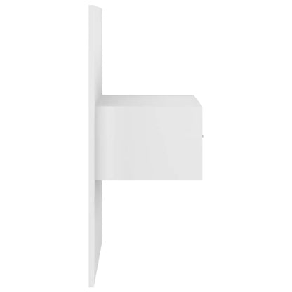 vidaXL Bed Headboard with Cabinets White Engineered Wood