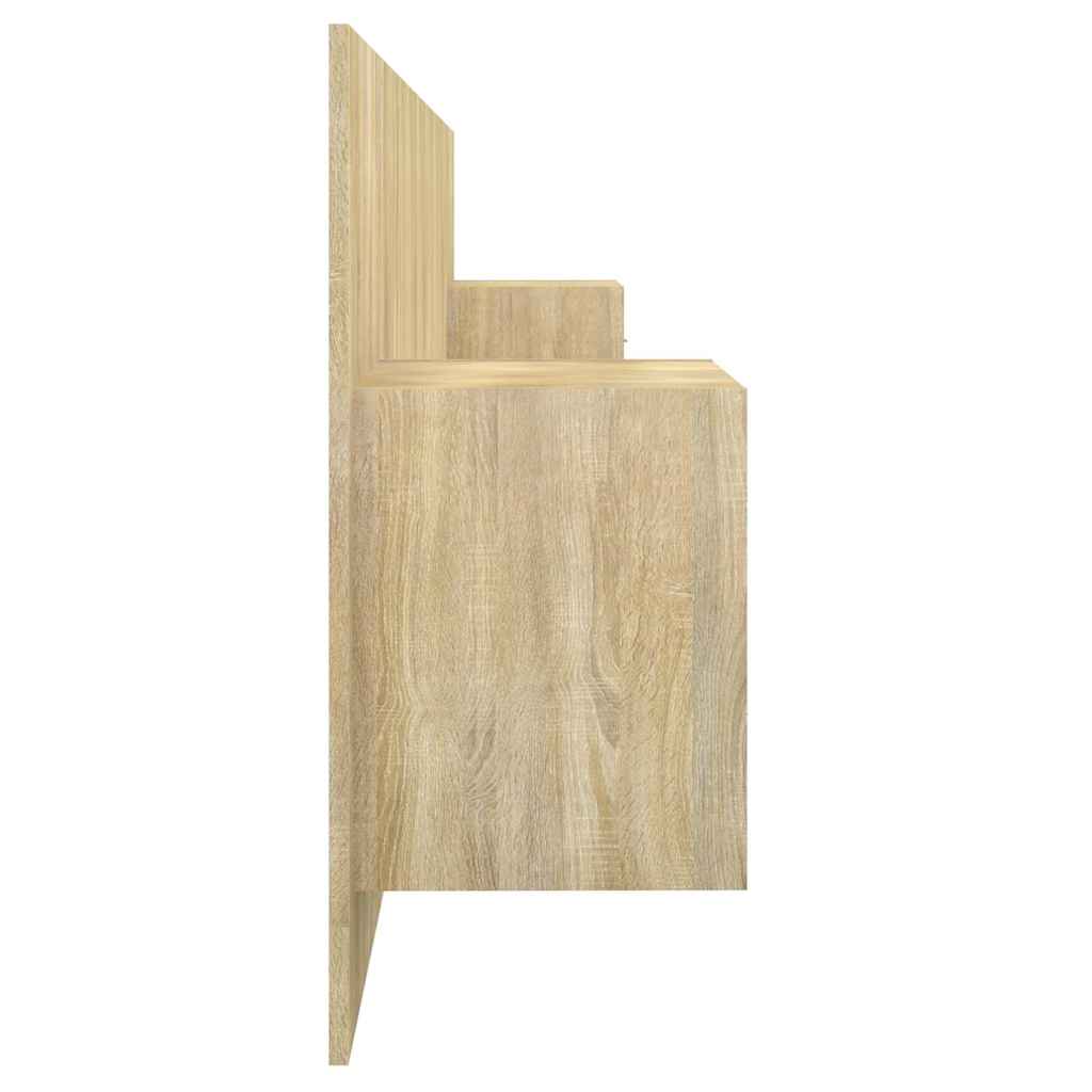 vidaXL Bed Headboard with Cabinets Sonoma Oak Engineered Wood
