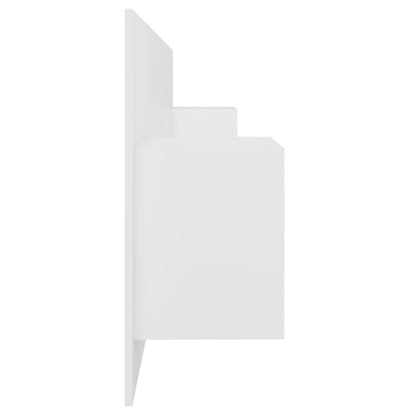 vidaXL Bed Headboard with Cabinets White Engineered Wood