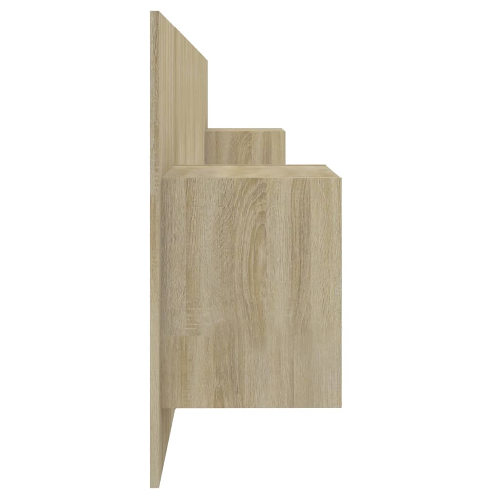 vidaXL Bed Headboard with Cabinets Sonoma Oak Engineered Wood