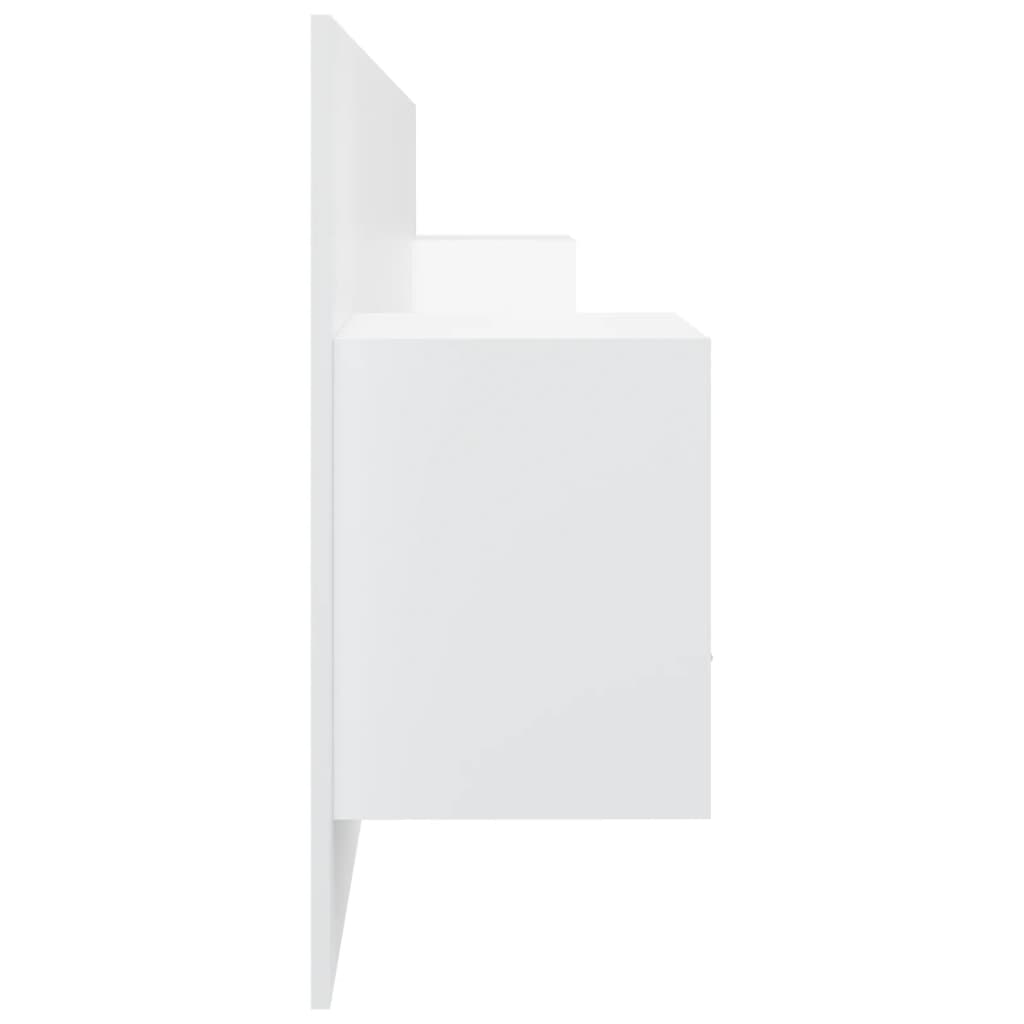vidaXL Bed Headboard with Cabinets White Engineered Wood