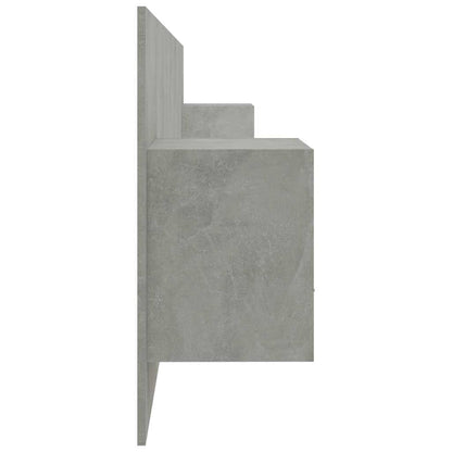 vidaXL Bed Headboard with Cabinets Concrete Grey Engineered Wood
