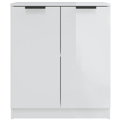 vidaXL Sideboards 2 pcs High Gloss White 60x30x70 cm Engineered Wood