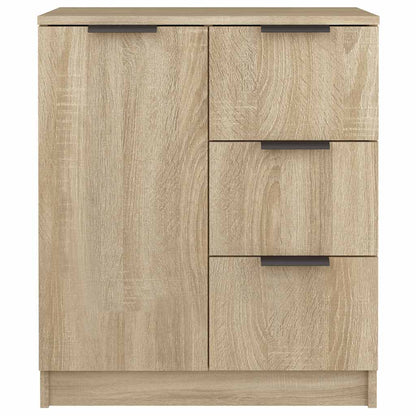 vidaXL Sideboards 2 pcs Sonoma Oak 60x30x70 cm Engineered Wood