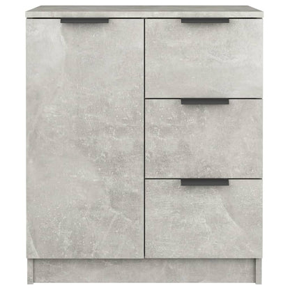 vidaXL Sideboards 2 pcs Concrete Grey 60x30x70 cm Engineered Wood