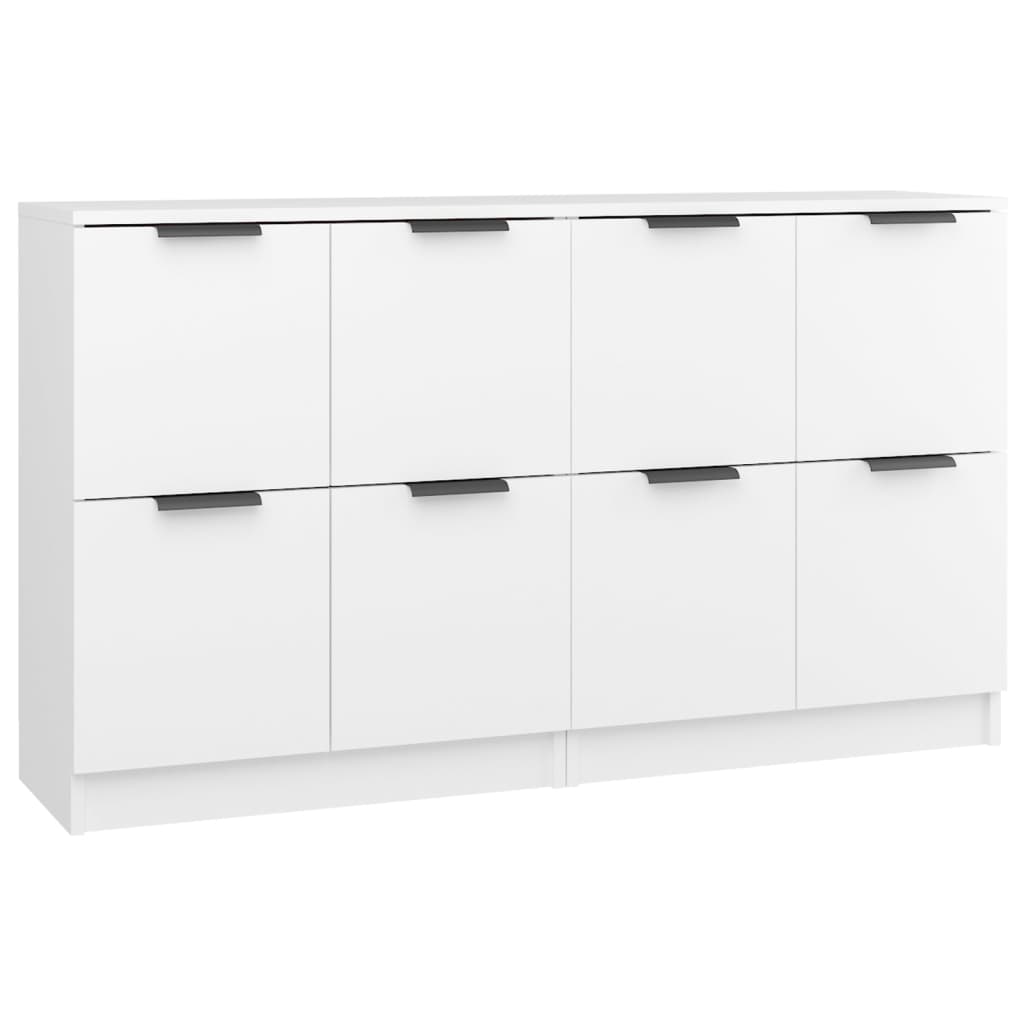 vidaXL Sideboards 2 pcs White 60x30x70 cm Engineered Wood