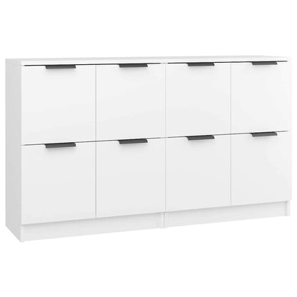 vidaXL Sideboards 2 pcs White 60x30x70 cm Engineered Wood