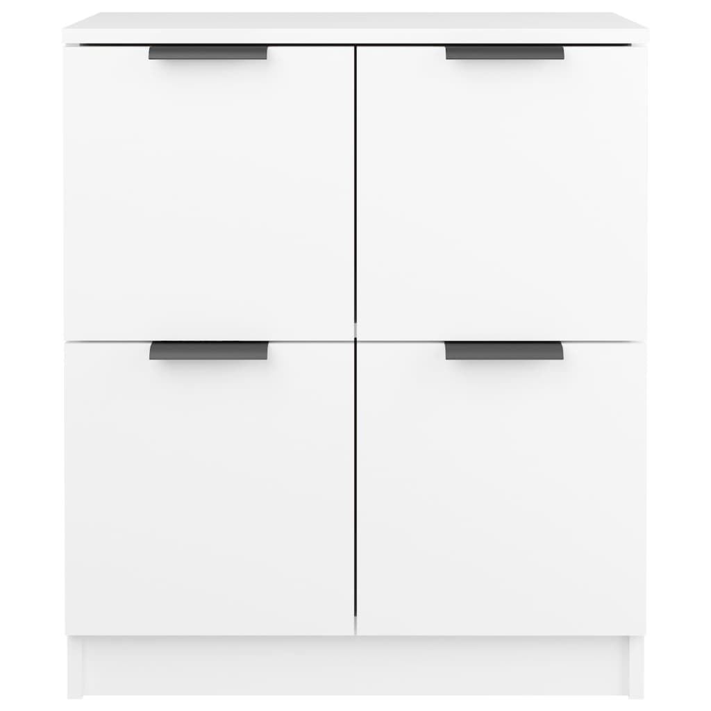vidaXL Sideboards 2 pcs White 60x30x70 cm Engineered Wood
