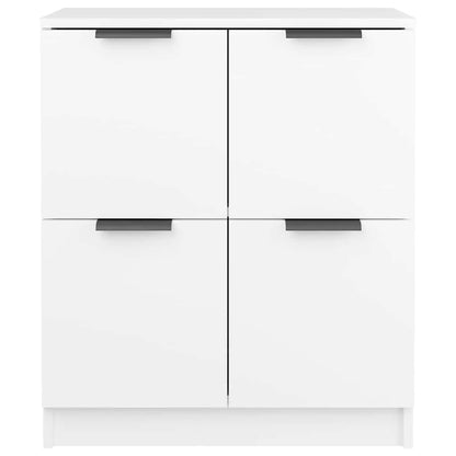 vidaXL Sideboards 2 pcs White 60x30x70 cm Engineered Wood