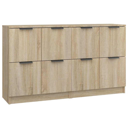 vidaXL Sideboards 2 pcs Sonoma Oak 60x30x70 cm Engineered Wood