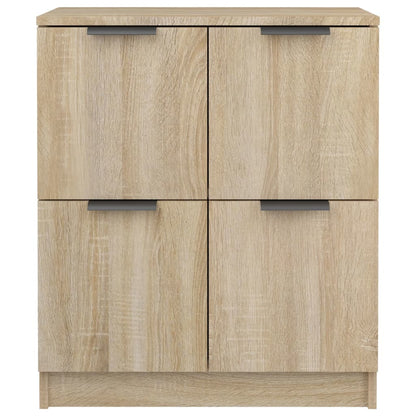 vidaXL Sideboards 2 pcs Sonoma Oak 60x30x70 cm Engineered Wood