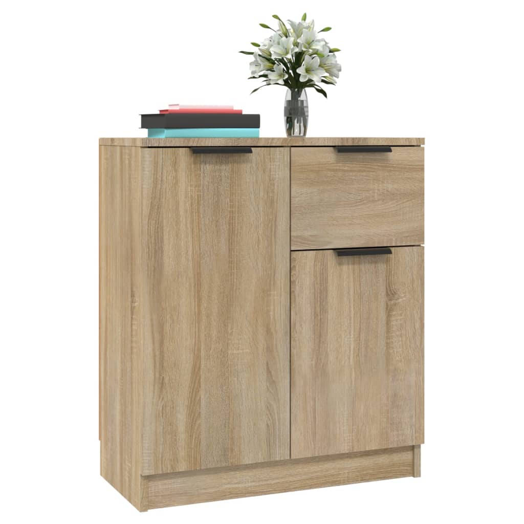 vidaXL Sideboards 2 pcs Sonoma Oak 60x30x70 cm Engineered Wood