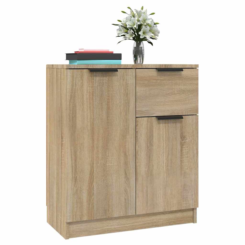 vidaXL Sideboards 2 pcs Sonoma Oak 60x30x70 cm Engineered Wood
