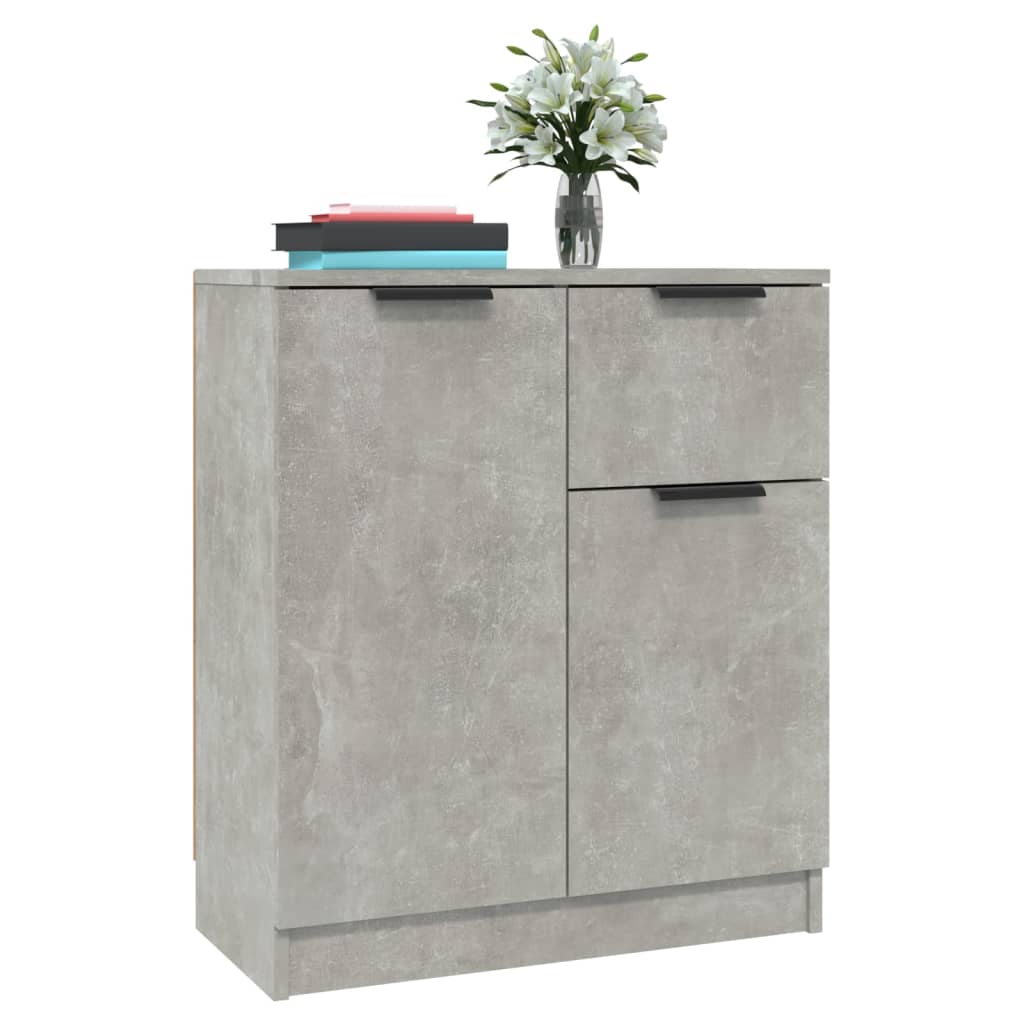 vidaXL Sideboards 2 pcs Concrete Grey 60x30x70 cm Engineered Wood