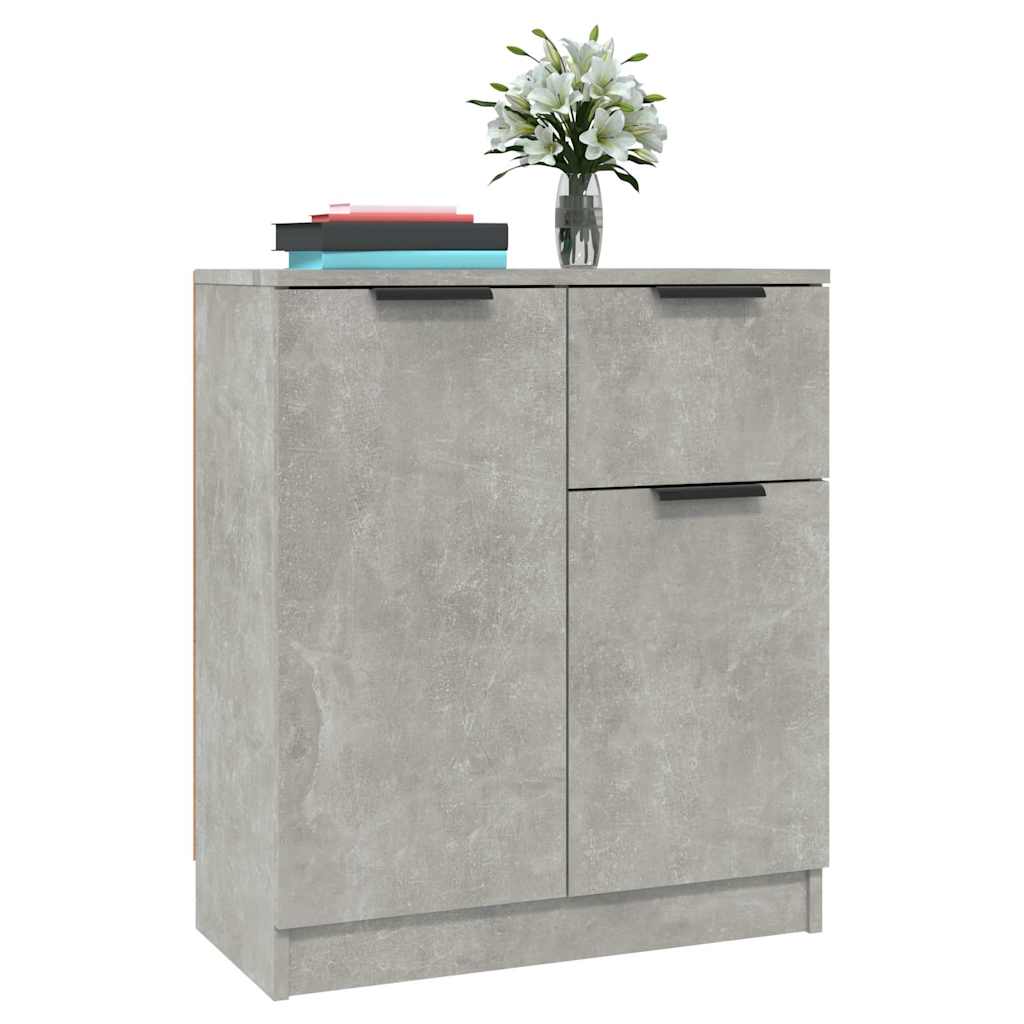vidaXL Sideboards 2 pcs Concrete Grey 60x30x70 cm Engineered Wood