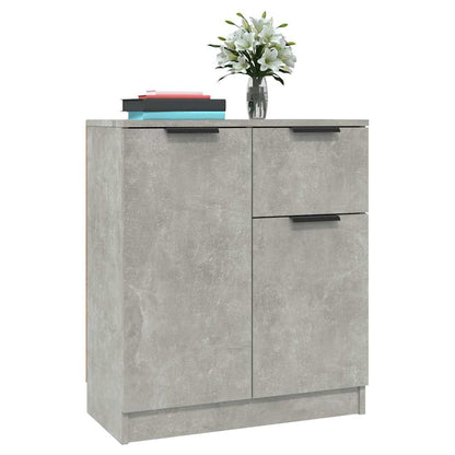vidaXL Sideboards 2 pcs Concrete Grey 60x30x70 cm Engineered Wood