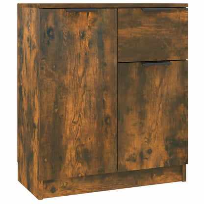 vidaXL Sideboards 2 pcs Smoked Oak 60x30x70 cm Engineered Wood