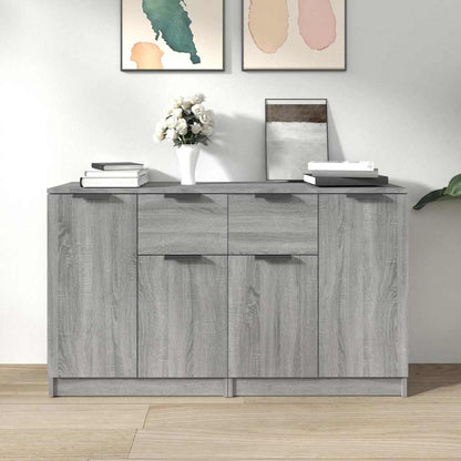vidaXL Sideboards 2 pcs Grey Sonoma 60x30x70 cm Engineered Wood