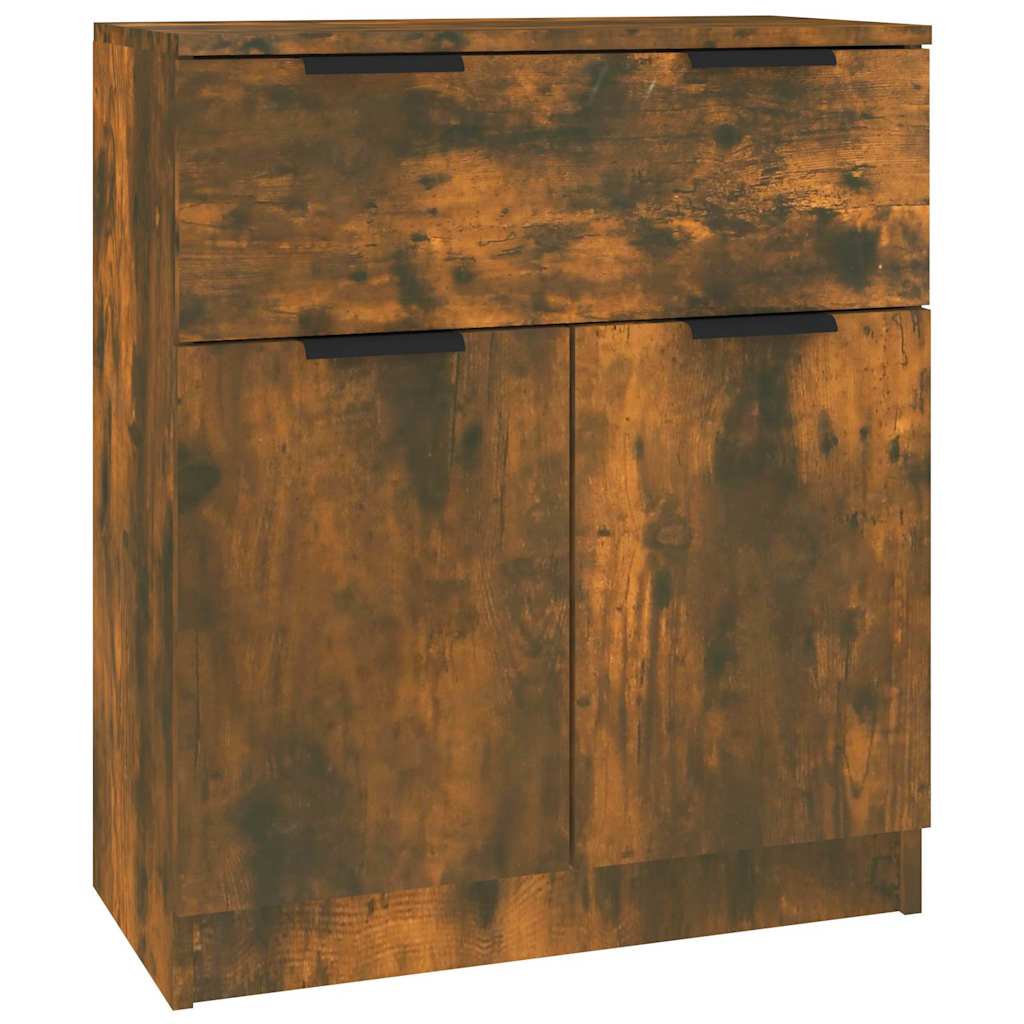 vidaXL Sideboards 3 pcs Smoked Oak Engineered Wood
