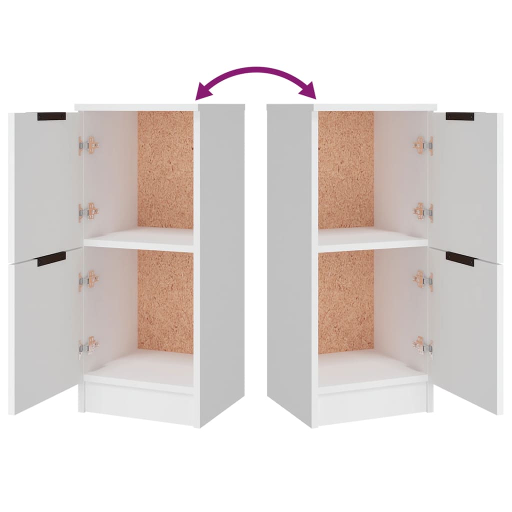 vidaXL Sideboards 3 pcs White Engineered Wood