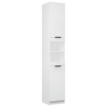 vidaXL 5 Piece Bathroom Cabinet Set White Engineered Wood