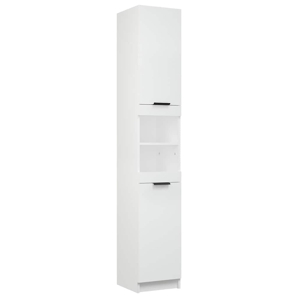vidaXL 5 Piece Bathroom Cabinet Set White Engineered Wood