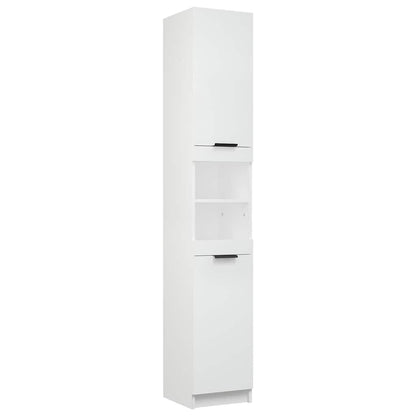 vidaXL 5 Piece Bathroom Cabinet Set White Engineered Wood
