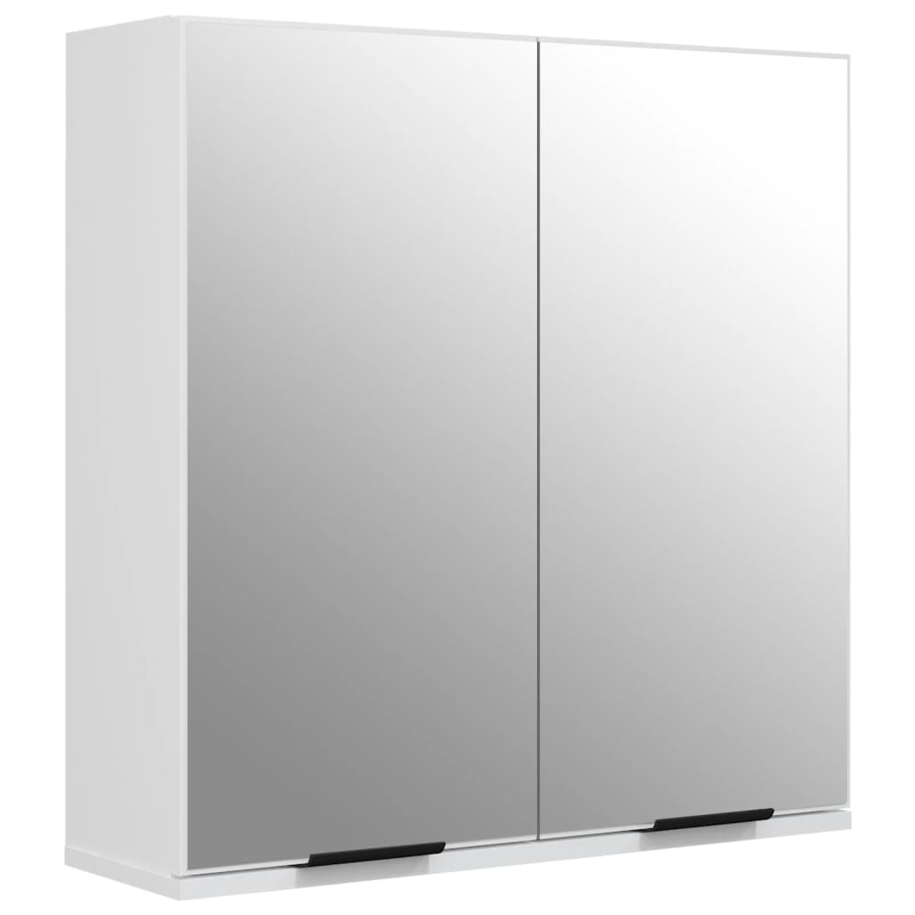 vidaXL 5 Piece Bathroom Cabinet Set White Engineered Wood