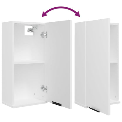 vidaXL 5 Piece Bathroom Cabinet Set White Engineered Wood