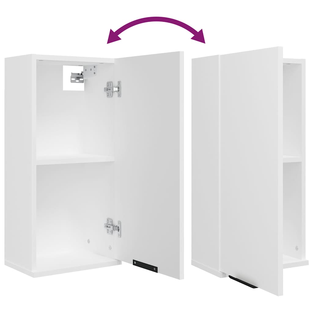 vidaXL 5 Piece Bathroom Cabinet Set White Engineered Wood