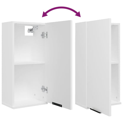 vidaXL 5 Piece Bathroom Cabinet Set White Engineered Wood