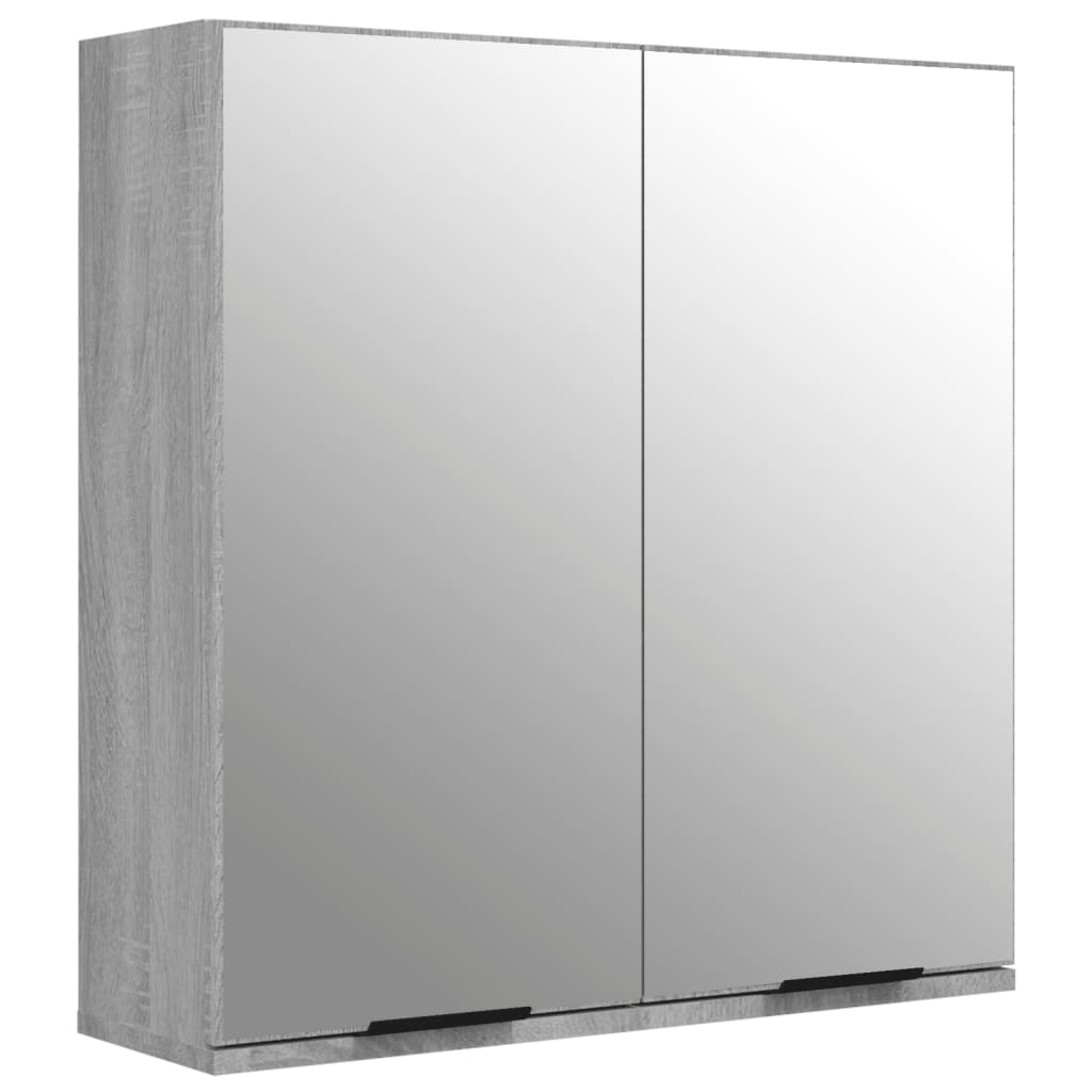 vidaXL 5 Piece Bathroom Cabinet Set Grey Sonoma Engineered Wood