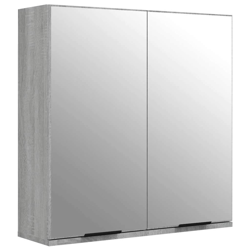 vidaXL 5 Piece Bathroom Cabinet Set Grey Sonoma Engineered Wood