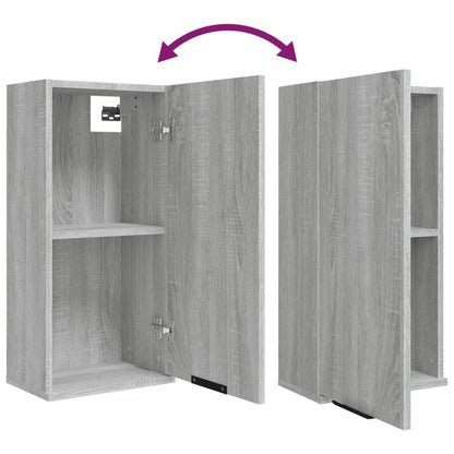 vidaXL 5 Piece Bathroom Cabinet Set Grey Sonoma Engineered Wood