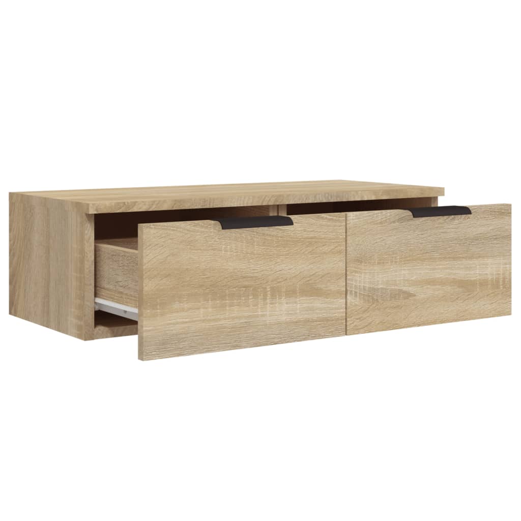 vidaXL Wall Cabinets 2 pcs Sonoma Oak 68x30x20 cm Engineered Wood