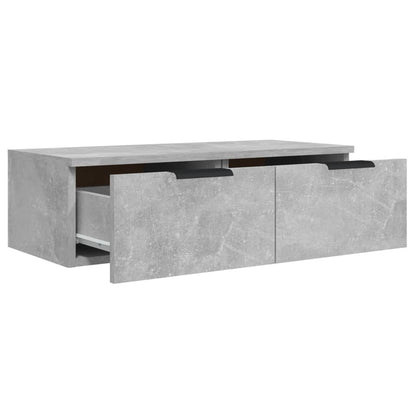 vidaXL Wall Cabinets 2 pcs Concrete Grey 68x30x20 cm Engineered Wood