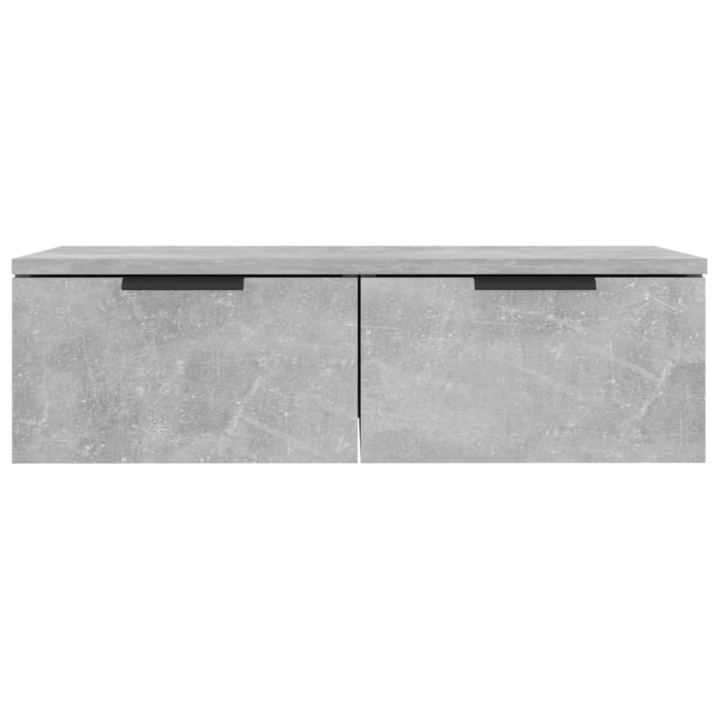 vidaXL Wall Cabinets 2 pcs Concrete Grey 68x30x20 cm Engineered Wood